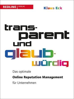 cover image of Transparent und glaubwürdig
